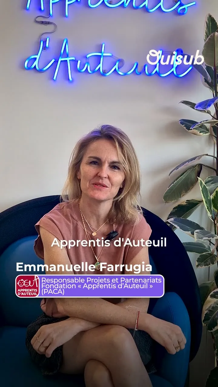 Emmanuelle Farrugia, Fondation Apprentis d’Auteuil